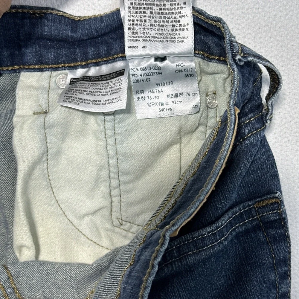 Levi's 513 Slim Straight Jeans Men's 30x30 Dark Indigo Wash Modern Stretch